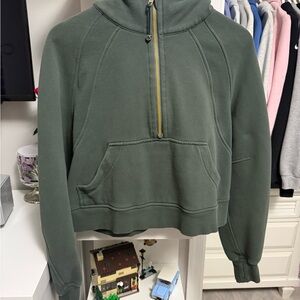lululemon athletica Olive Half-Zip Hoodie
